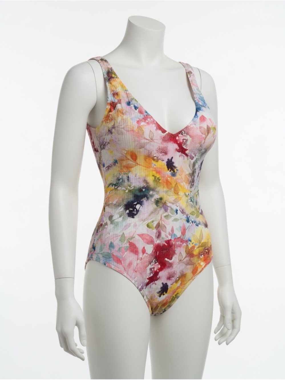 GOTTEX Floral Watercolor One-Piece Swimsuit - Multicolor